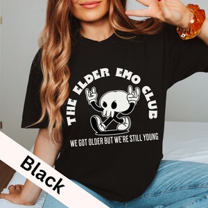 Emo Shirt, Emo Kleidung, Emo Lyrik, Emo Band Shirt, Emo Geschenk, ältere Emo Shirt, Emo Mädchen Shirt, Geschenk für sie, Pop Punk, Konzert Shirt, Szene