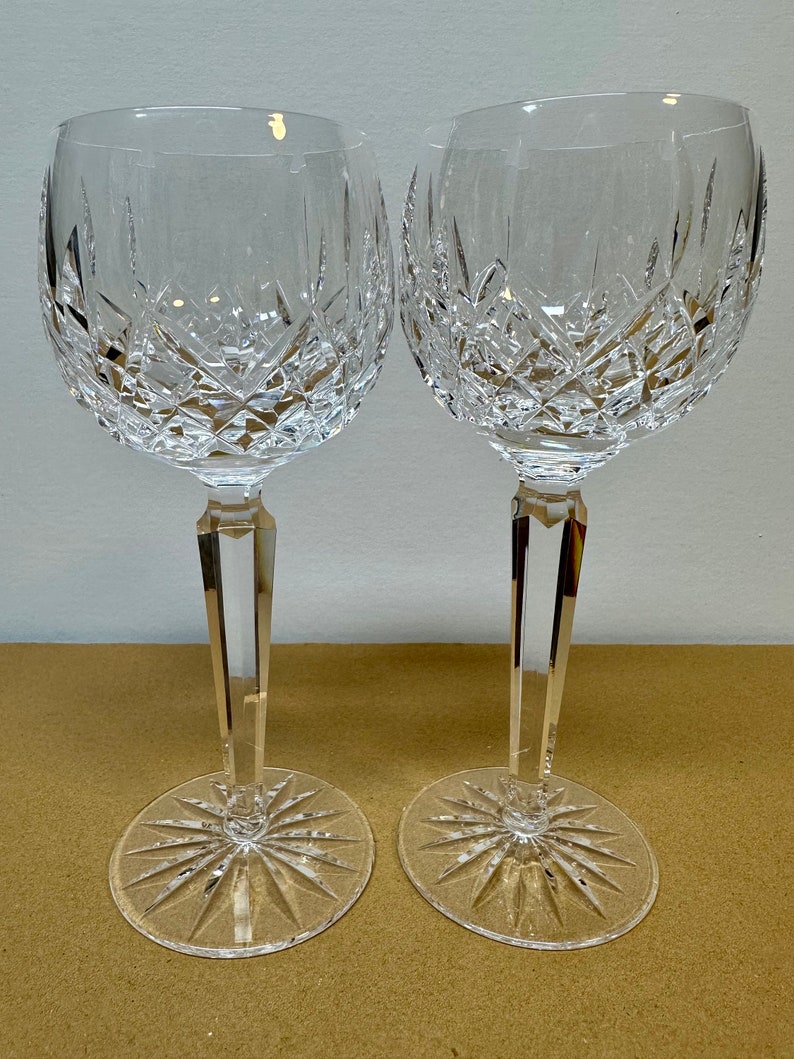 Vintage Waterford Balloon Wine Glasses Lismore Etsy