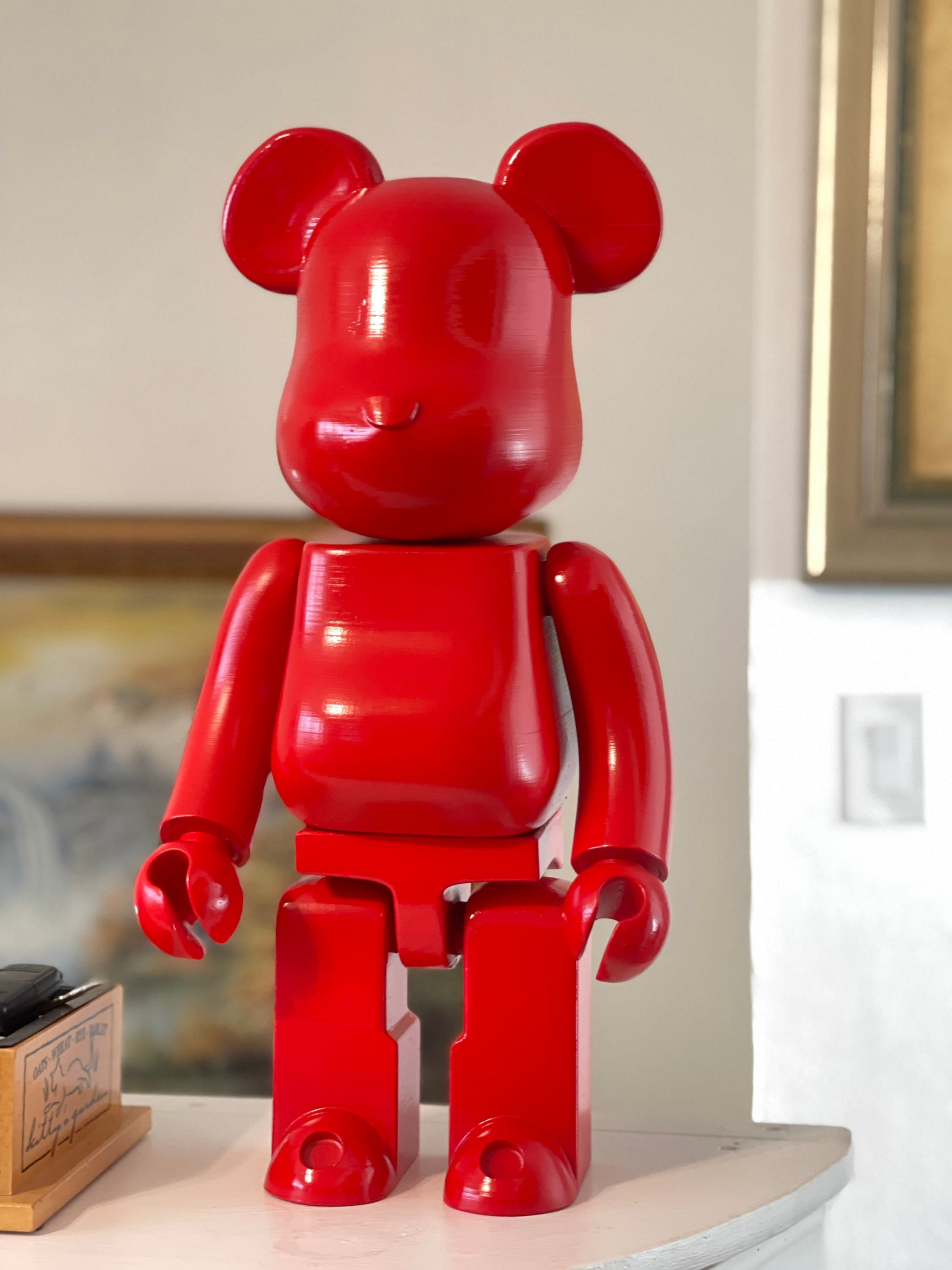 Bearbrick Custom Luis Vuitton Pattern Red 1000%