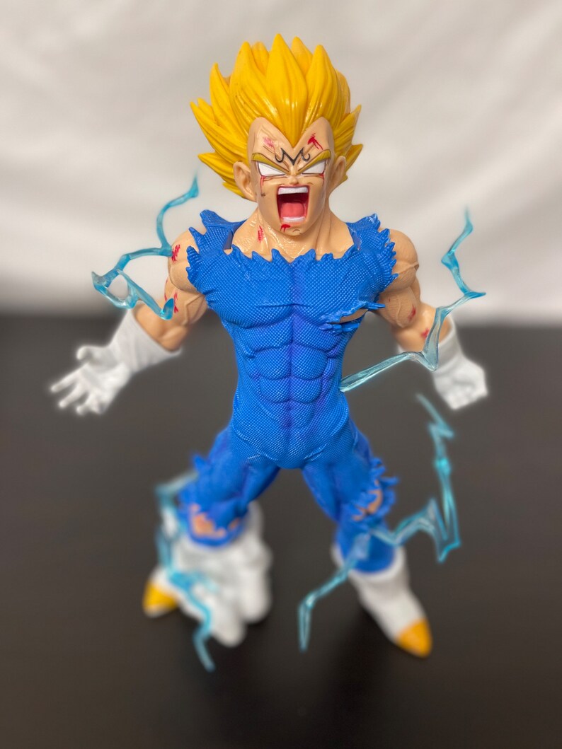 Vegeta Statue Majin Buu Action Figure Dragon Ball Z 10.6 Inches Tall Etsy