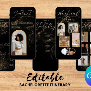 Digital Girls Trip itinerary | Itinerary Template | Travel Itinerary | Birthday Weekend Invitation | Weekend Itinerary | Digital Schedule