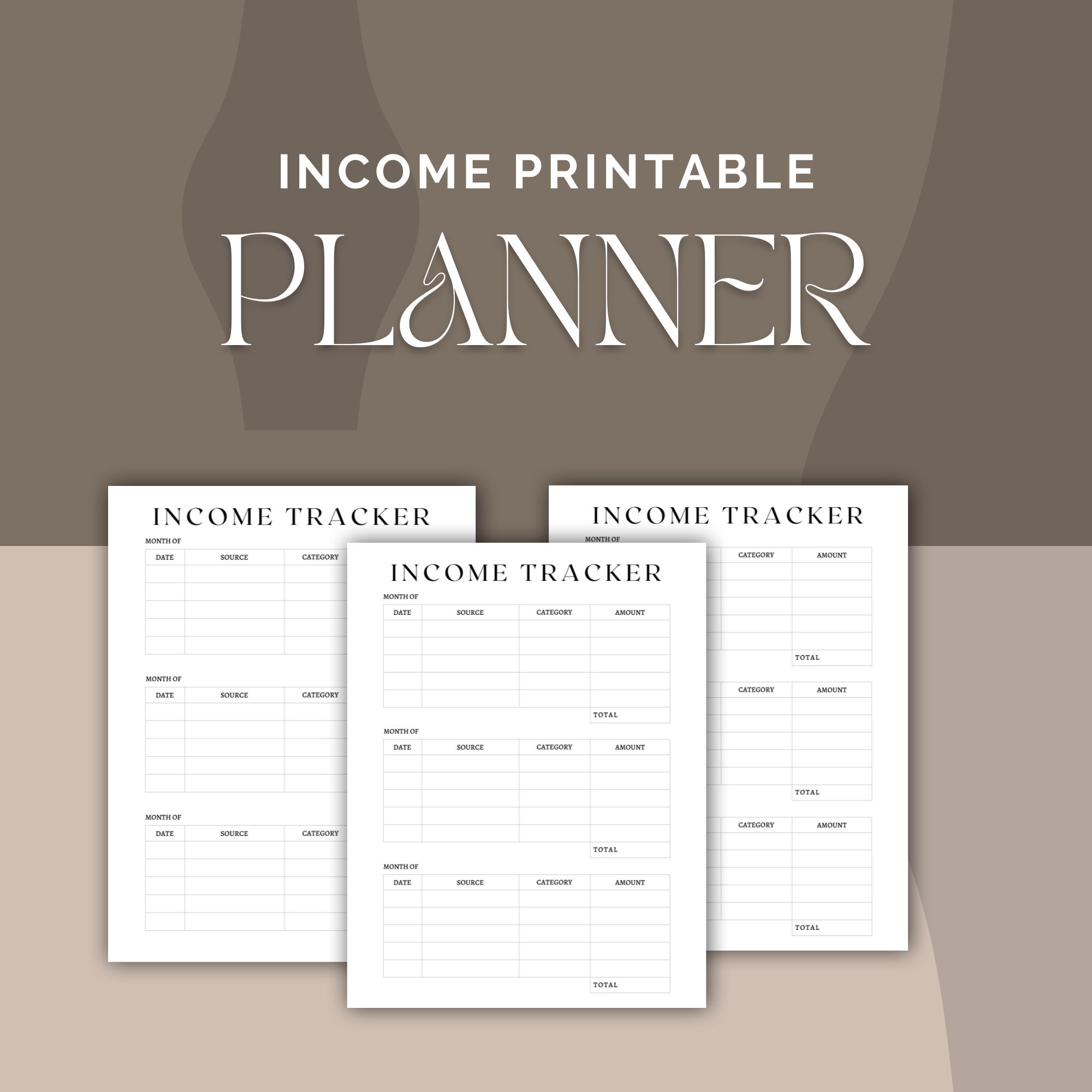 Income Tracker Income Printable Tracker Income Tracker PDF Financial Income Tracker Income Printable Tracker Income Tracker PDF Financial