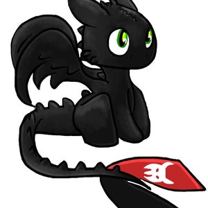 Toothless SVG file for Cricut