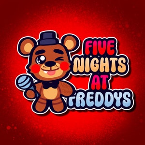 Five Nights at Freddy's FNAF 3D UV Transfer Hollowed Stickers