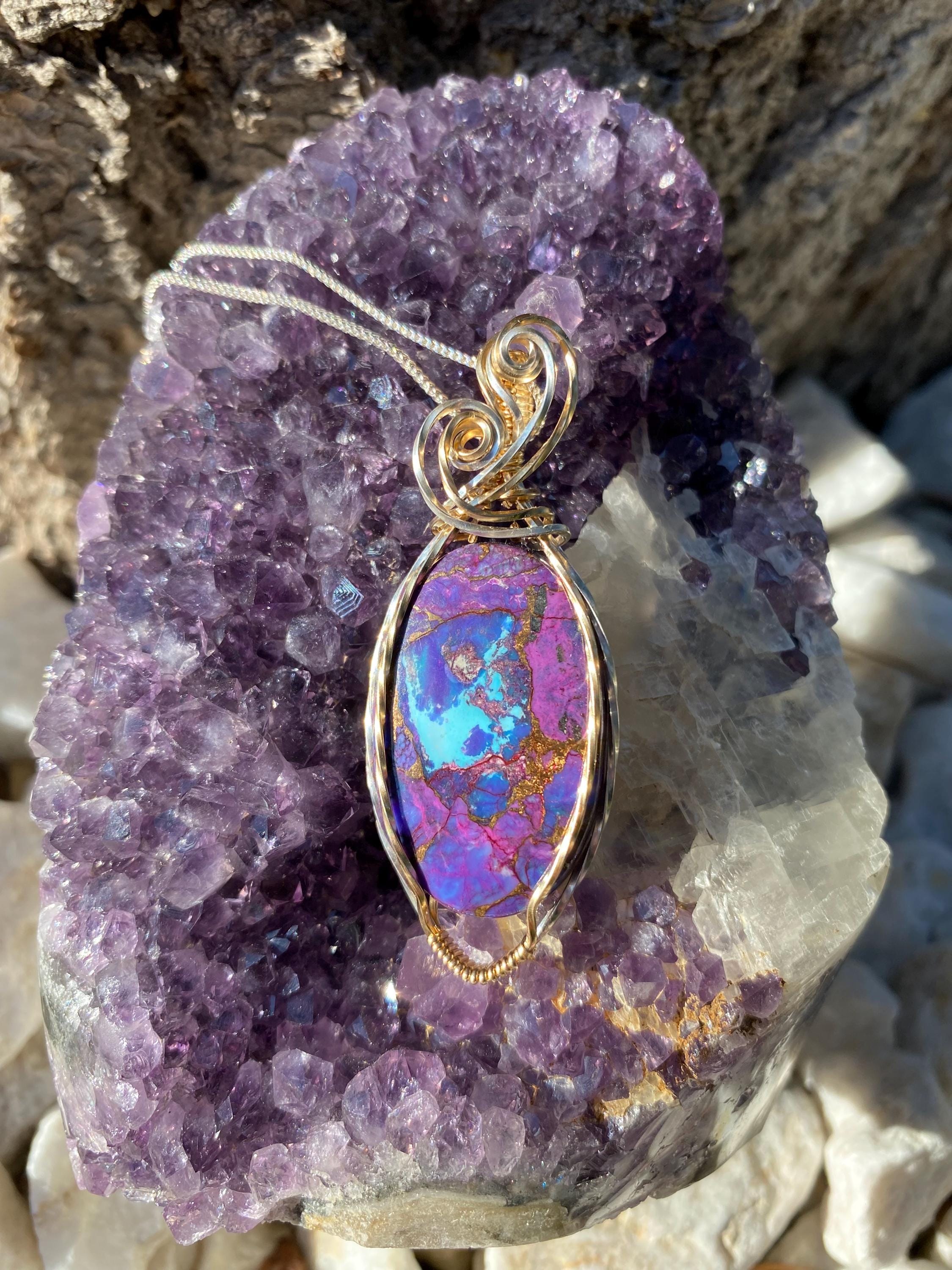 Mojave Purple Stone Etsy