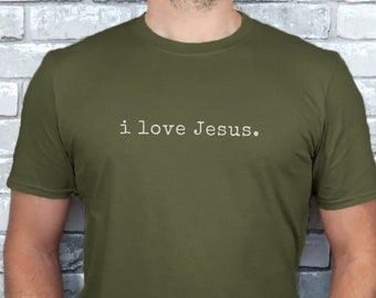 I Love Jesus Shirt, Christian T Shirt, Jesus T-Shirt, Christian Shirt For Men, Religious Tee, Christian Gift, Jesus Christ, Free Shipping