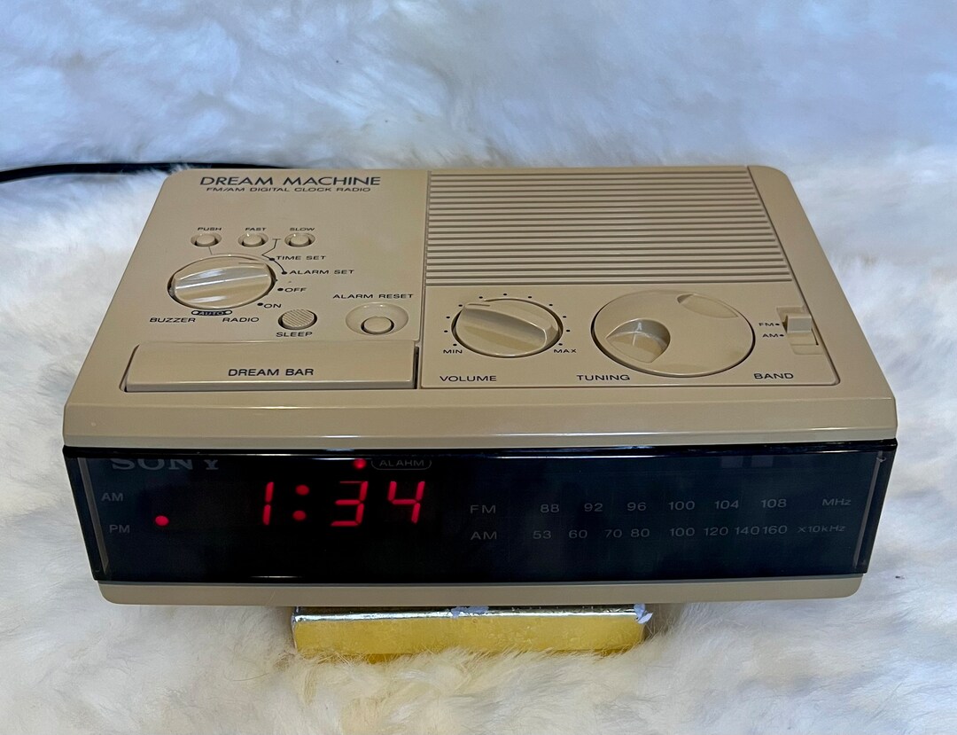 Vintage Sony Dream Machine FM/AM Digital Alarm Clock Radio Etsy