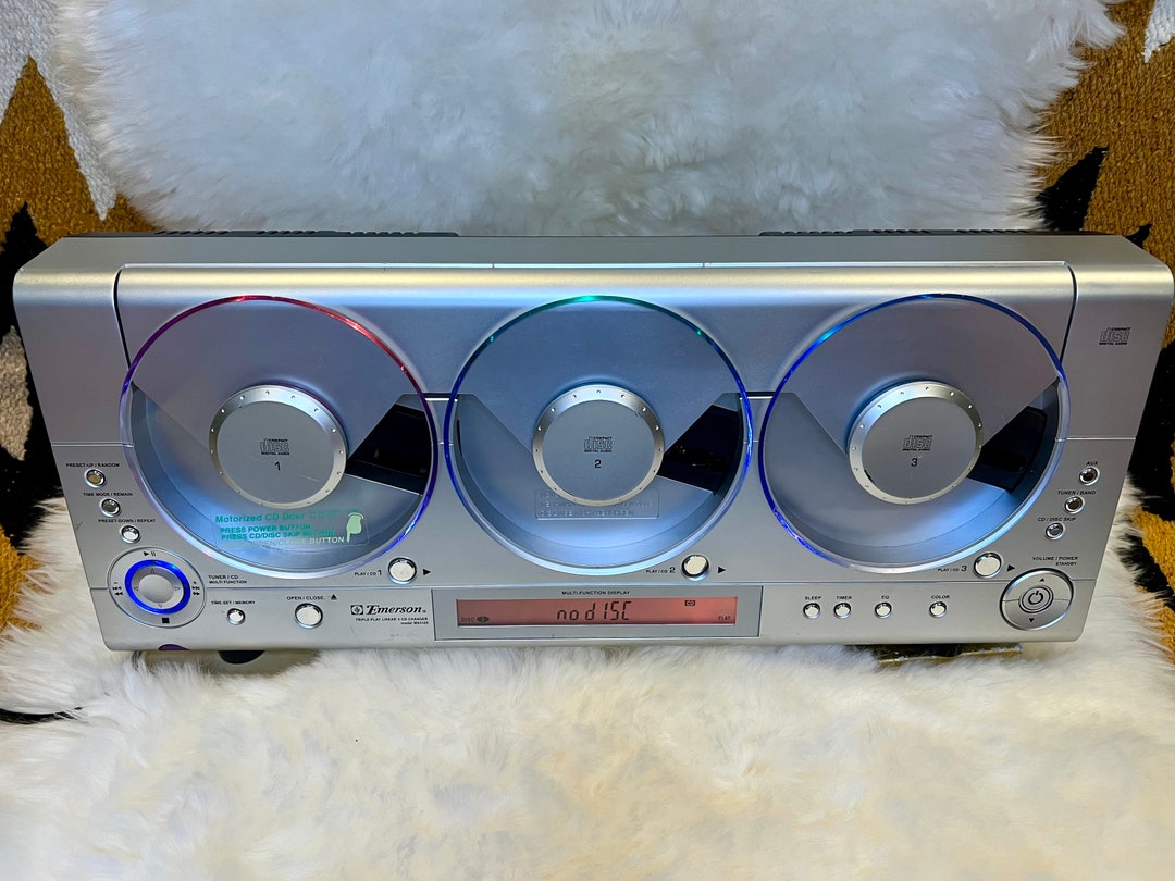 Vintage Emerson MS3105 3 Disc CD Player Etsy