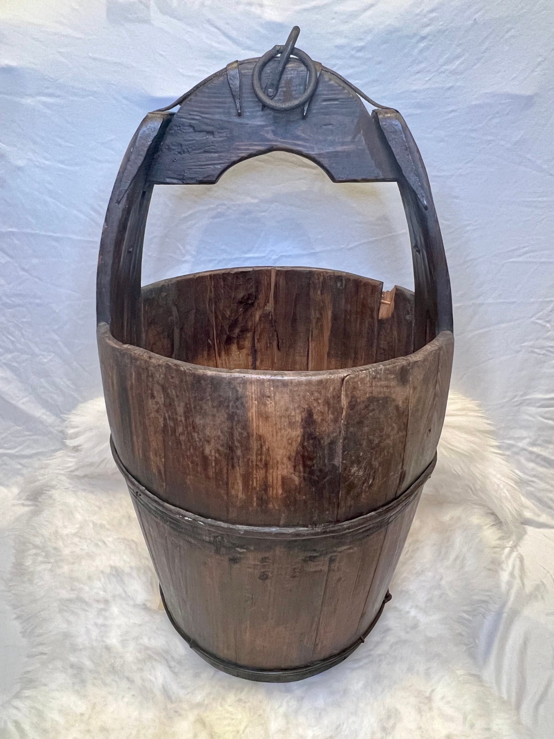 Vintage Well Bucket Etsy