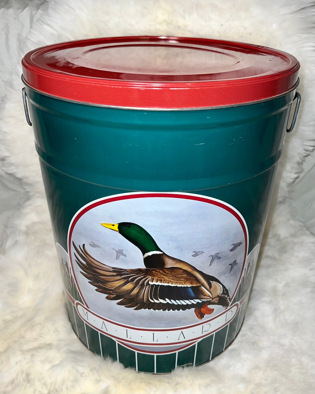 Vintage Duck Feed Tin Etsy