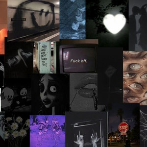 Grunge Dark Aesthetic Prints, Collage Maker, Wallpaper image 1