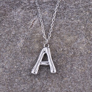 Sterling Silber Initial Anhänger mit Halskette, personalisierter Buchstabe für sie, beliebtes Geschenk für Freundin, Frau oder Tochter, beste Qualität