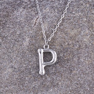 "Sterling Silber ""P"" Initial Anhänger an Halskette, personalisierte Buchstabe für Frauen, das beste Geschenk für Frau Mutter Tochter Freundin, erschwinglich."