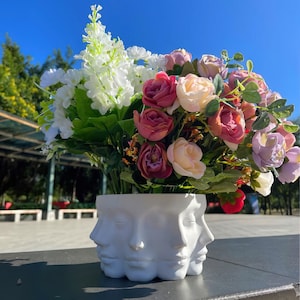 Skulpturale Kopf Pflanztopf: Moderne Boho Dekoration