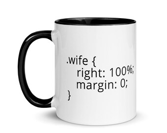 CSS Code Coffee Mug: Funny Programmer Wife Joke Gift