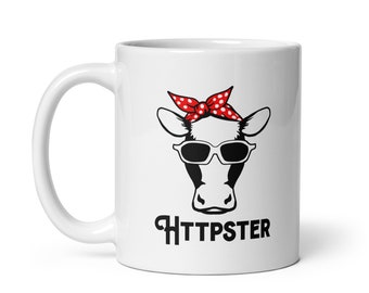 HTTPSTER Cow Coffee Mug - Web Developer Gift