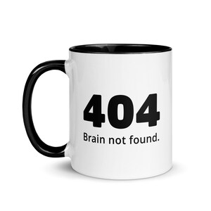 Internet Mug Coffee 404 Not Found Funny Computer Joke