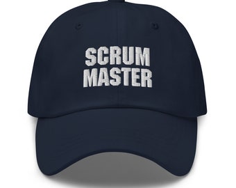 Scrum Master Cap: Bestickte Baumwolltwillmütze