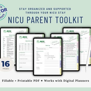 NICU Parent Toolkit: Daily NICU Journal (Digital Download PDF) | Doctor Approved