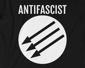 Antifascist Shirt - Three Arrows - Iron Front Tshirt - Antifa Shirt