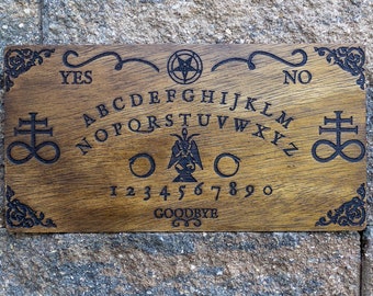 Verfluchtes Holzgeist Brett - Satanisches Ouija Brett - Sprechendes Brett - Orakel Brett