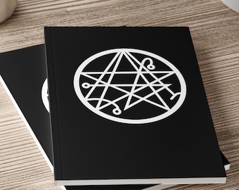 HP Lovecraft Necronomicon Symbol Notebook - Libro moderno de las sombras Diario en blanco