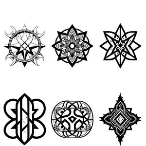 Esoteric Symbols 20 Pack - Digital Images - PNG Abstract Esoteric Clip Art for print SVG image JPEG  icon
