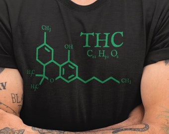 THC Shirt - Weed Lover's Shirt - Cannabis Tshirt - Stoner Tee - 420 top