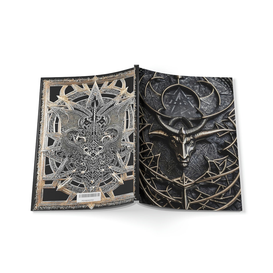 The Devil's Notebook - Blank Journal - Modern Book of Shadows - Etsy