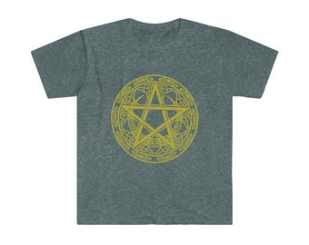 Witch Pentacle TShirt - Wicca Shirt - Black Witch Shirt for Mom - Witchy Women's Tee