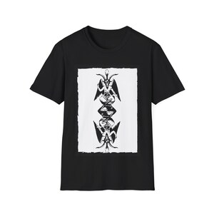 Mirrored Baphomet T-Shirt - Occult Symbol Shirt for Guys or Girls and Men or Women