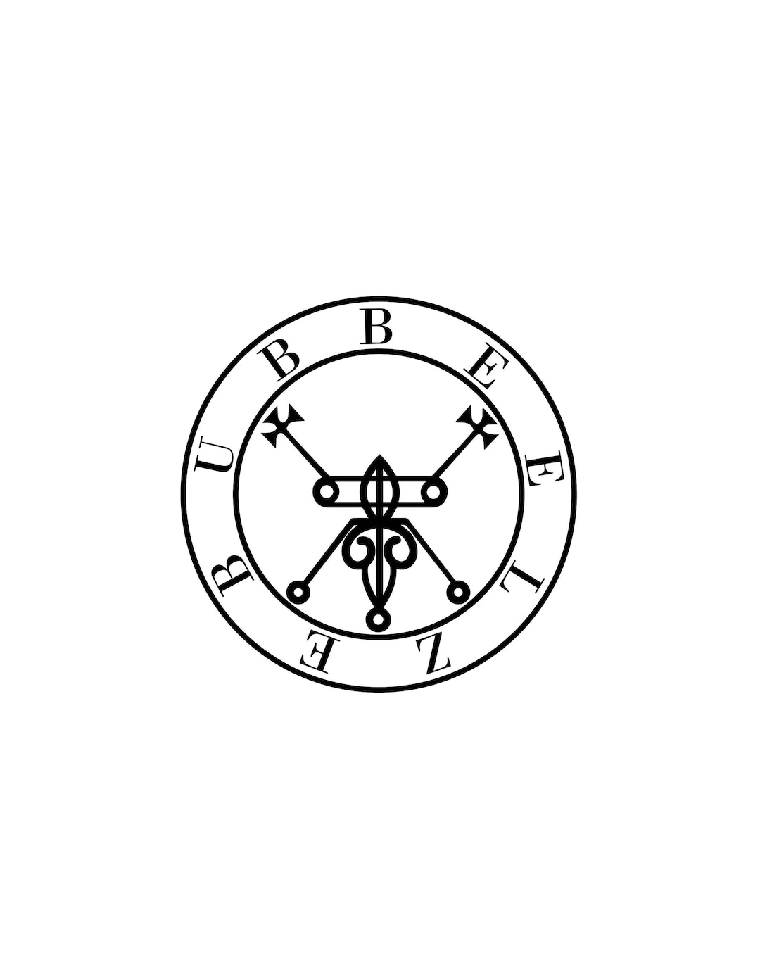 Beelzebub Sigil SVG / PNG Image Download - Etsy