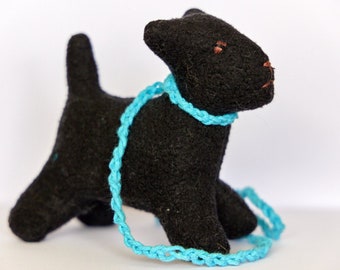 BLACK DOG Waldorf dog terrier, dog toy, soft toy, Waldorf inspired, eco friendly