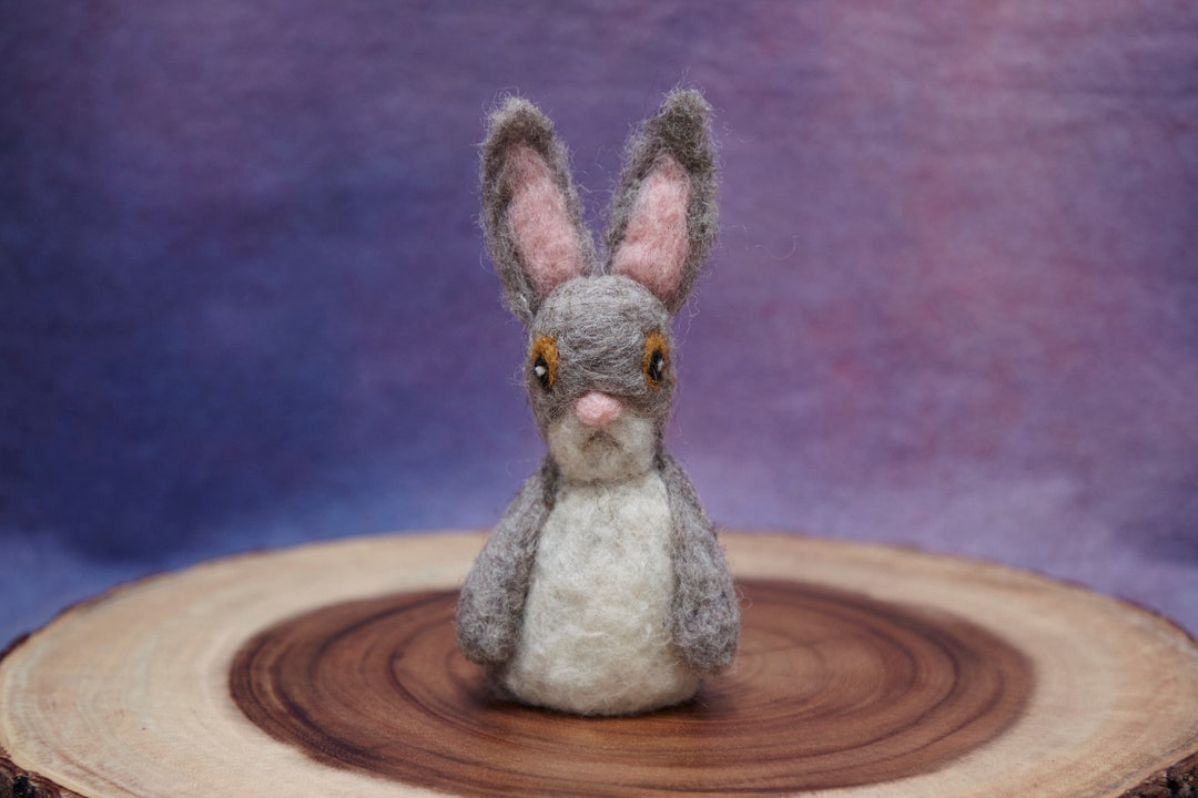 BUNNY Needle Felt Finger Puppet, Bunny Rabbit, Waldorf, Easter Gift Etsy