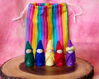 WALDORF MATH GNOMES, Peg Dolls Math Gnomes, Waldorf inspired