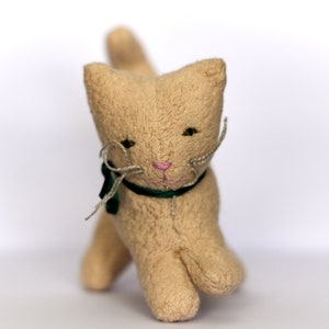 BEIGE WALDORF CAT, kitten, organic, cotton, wool, gift, Waldorf, toy, animal image 3