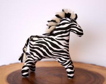 ZEBRA Waldorf animal, black and white toy, soft  toy, Waldorf inspired, eco friendly