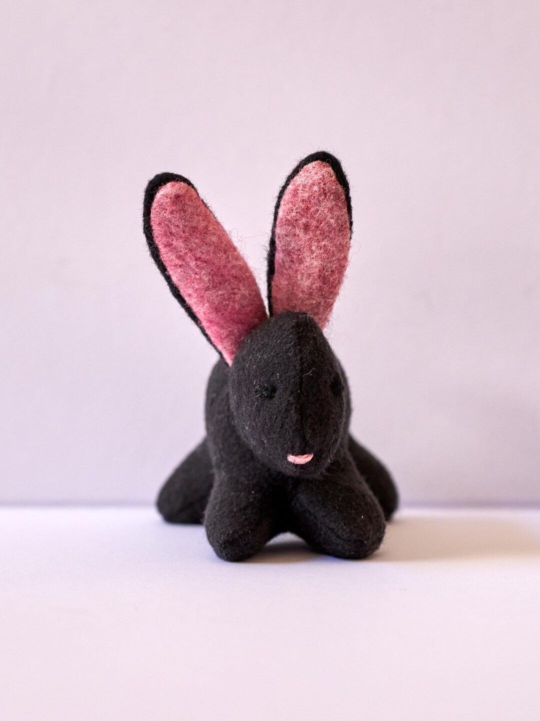 BLACK Bunny, Organic, Cotton, Wool, Gift, Gray, Waldorf, Toy, Animal - Etsy