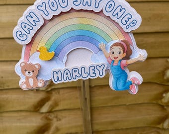 Miss Rachel Birthday Cake Topper