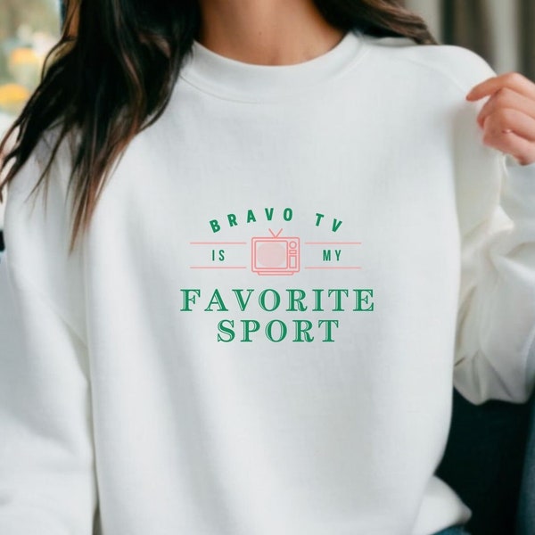 BRAVO TV ist mein Lieblingssport-Sweatshirt, TV-Show-Shirt, Trending, Popkultur-T-Shirt, Damenbekleidung, Unisex TV-Sweatshirt, Bravo-Fan