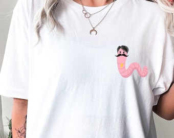 You're A Worm With A Mustache Tee, Vanderpump Rules, Team Ariana, Bravo, Scandoval, Gift For Her, Trending, Graphic Tee, VPR, Reunion