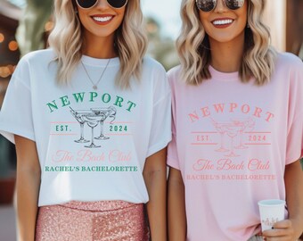Custom Location and Name Bachelorette Shirt, Bachelorette Party Tee, Personalized Luxury Bachelorette, The Bach Club Shirt, Gift For Her