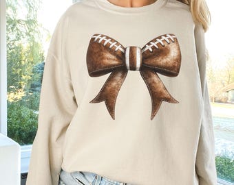 Coquette Football Sweatshirt,Game Day Shirt,Football Bow Sweatshirt,Kansas City Shirt, Philadelphia Eagles,Game Day Apparel,Philly, Trending
