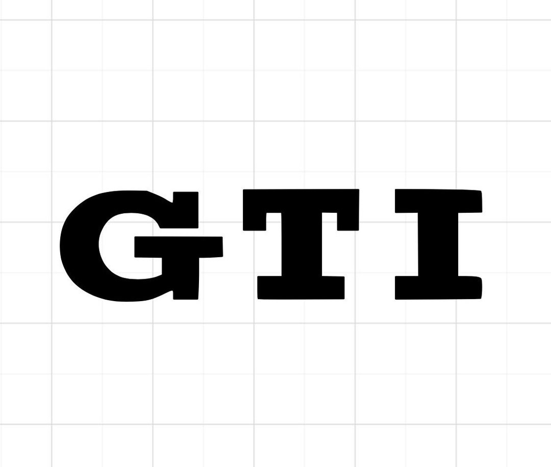 VW GTI Badge Vinyl Sticker X2 Etsy UK