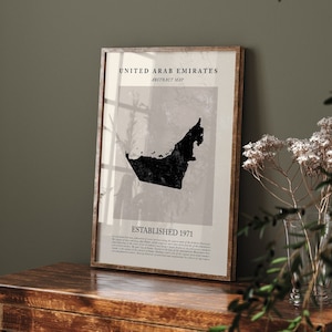 Abstrakte Vereinigten Arabischen Arabischen Vereinigten Arabischen Vereinigten Arabischen Armenien Vintage Wand Kunst Druck Picasso + Matisse Inspiriert Reise Poster VAE