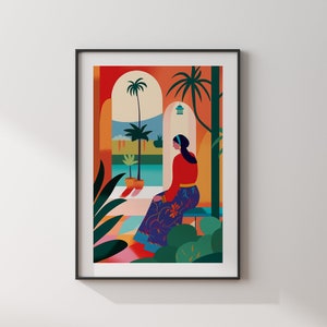 Maroc Imprimer | Collection Femmes d'Afrique | Art mural marocain | Impression de voyage au Maroc