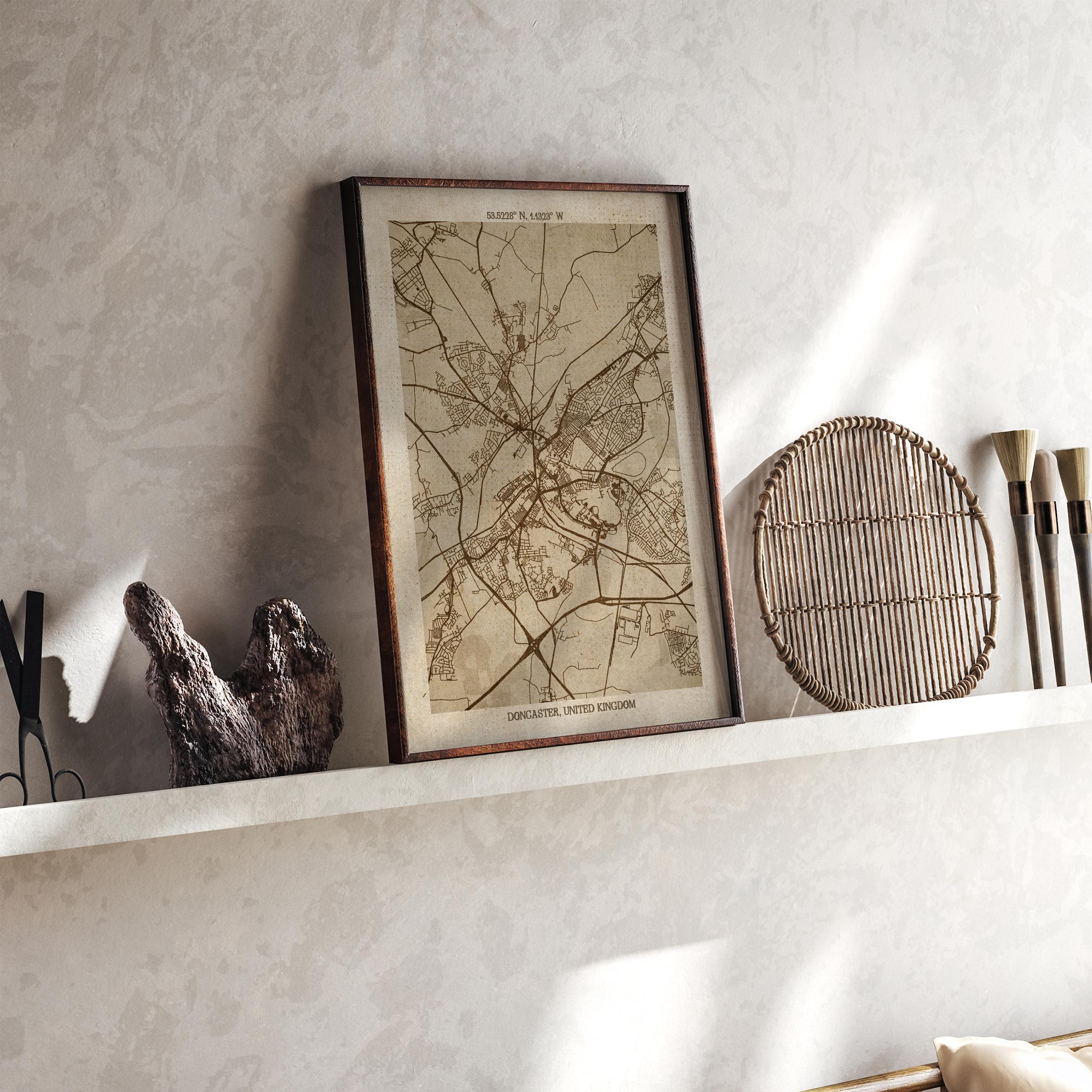 Doncaster Map Print Australia