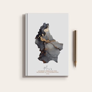Carnet de carnet de voyage personnalisé sur le Luxembourg