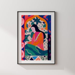 Impression d'art mural Marrakech | Collection Femmes d'Afrique | Art mural marocain | Impression de voyage au Maroc