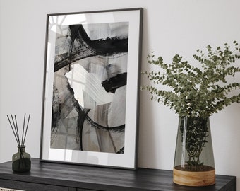 Saudi Arabia Map | Black & Grey Abstract Painting Map of Saudi Arabia Wall Art Print | Saudi Arabia Traval Poster